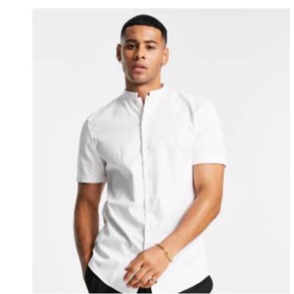 ASOS White Casual Button Down Shirt